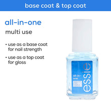 Load image into Gallery viewer, essie All-In-One Base Coat + Top Coat + Strengthener Nail Polish, 0.46oz