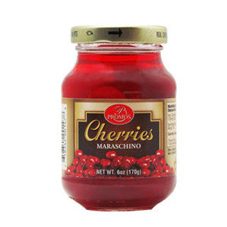 Promos, Plain Maraschino Cherries. 6Oz