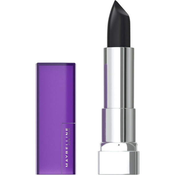 Maybelline Color Sensational The Mattes, Matte Finish Lipstick Makeup, Pitch Black