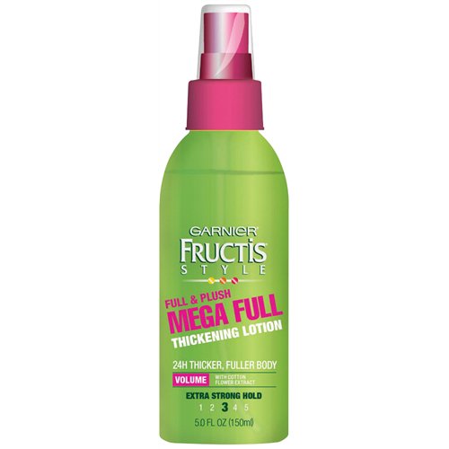 Garnier Fructis Full And Plush Mega Full Hair Thickening Lotion, Extra Strong Hold 5oz