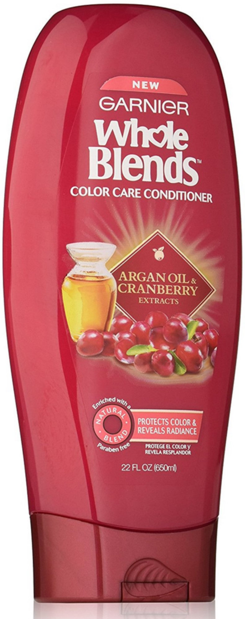 Garnier Whole Blends Color Care Conditioner with Argan Oil & Cranberry Extracts 22oz