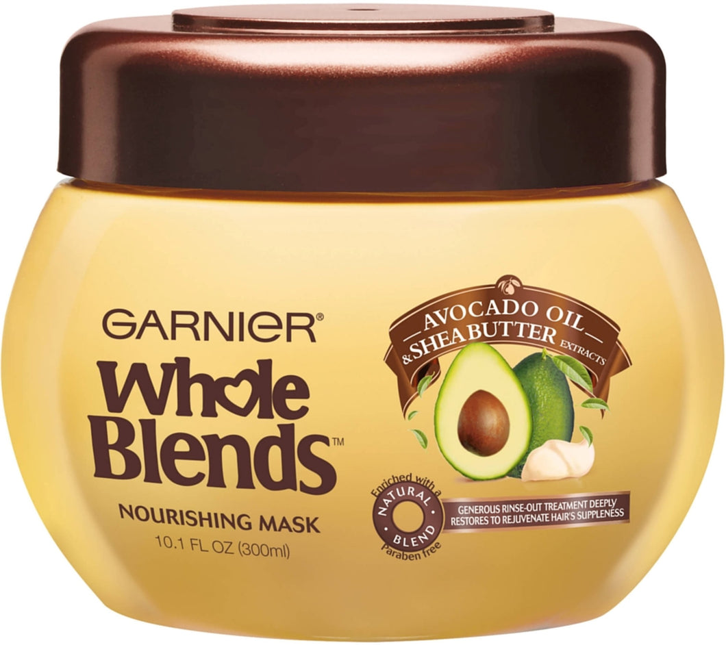 Garnier Whole Blends Nourishing Mask, Avocado Oil & Shea Butter Extracts 10.10oz