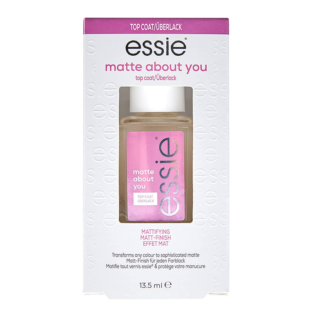 essie Matte About You Mattifying Top Coat Nail Polish, 0.46oz