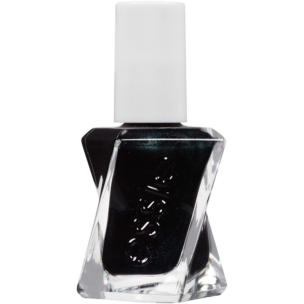 essie Gel Couture 2-Step Longwear Nail Polish, Hang Up The Heels, Black Nail Polish, 0.46oz