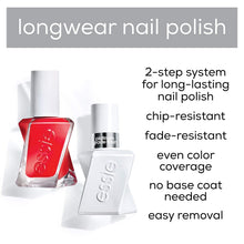 Load image into Gallery viewer, essie Gel Couture 2-Step Longwear Nail Polish, Gala-Vanting, Deep Red Nail Polish, 0.46oz
